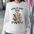 Pappy Grandpa Gift Worlds Best Dog Pappy Sweatshirt Gifts for Her