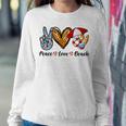 Peace Love Beach Summer Vacation 184 Shirt Sweatshirt Gifts for Her