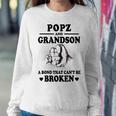 Popz Grandpa Gift Popz And Grandson A Bond That Cant Be Broken Sweatshirt Gifts for Her