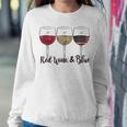 Red Wine & Blue 4Th Of July Wine Red White Blue Wine Glasses V2 Sweatshirt Gifts for Her
