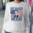 Richard Mixin 4Th Of July Funny Drinking President Nixon Sweatshirt Gifts for Her