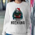 Skeleton Santa I Regret Nothing Christmas Sweatshirt Gifts for Her