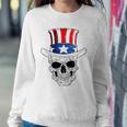 Skull 4Th Of July Uncle Sam American Flag Men Women Sweatshirt Gifts for Her