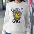 Softball Gigi Leopard Game Day Softball Lover Grandma Sweatshirt Gifts for Her