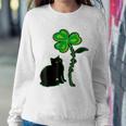 St Patricks Day Black Cat My Lucky Charm Sweatshirt Gifts for Her