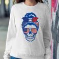 Ultra Maga Red White Blue Skull Sweatshirt Gifts for Her