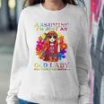 Womens Assuming Im Just An Old Lady Hippie Sweatshirt Gifts for Her