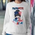 Womens Patriotic Pregnant Af Baby Reveal 4Th Of July Pregnancy V2 Sweatshirt Gifts for Her