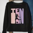 10 Years Soccer Girls Gift 10Th Birthday Football Player Sweatshirt Gifts for Old Women