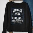 1987 Birthday 1987 Vintage Aged To Perfection Sweatshirt Gifts for Old Women