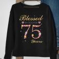 Blessed By God For 75 Years Old 75Th Birthday Party  Sweatshirt