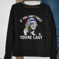 4Th Of July If You Aint First George Sloshington Beer Lover Sweatshirt Gifts for Old Women