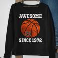 50Th Birthday Basketball Player 50 Years Old Vintage Retro Sweatshirt Gifts for Old Women