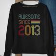 9 Years Old Gifts Awesome Since 2013 9Th Birthday Retro Sweatshirt Gifts for Old Women