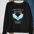 A Big Piece Of My Heart Lives In Heaven And He Is My Papa Te Sweatshirt Gifts for Old Women
