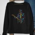 Abstract Art Musician Music Band Bass Player Sweatshirt Gifts for Old Women
