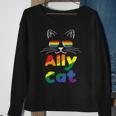 Ally Cat Pride Month Straight Ally Gay Lgbtq Lgbt Women Sweatshirt Gifts for Old Women