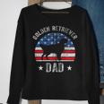 American Flag Golden Retriever Dad 4Th Of July Fathers Day Zip Sweatshirt Gifts for Old Women