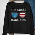 Anti Joe Biden Ultra Maga The Return Of The Great Maga King V3 Sweatshirt Gifts for Old Women