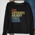 Archery Coach Dad Superhero Archery Coach Legend Sweatshirt Gifts for Old Women