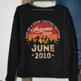 Awesome Since June 2010 Vintage 12Th Birthday V2 Sweatshirt Gifts for Old Women