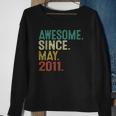 Awesome Since May 2011 Vintage 11Th Birthday 11 Years Old Sweatshirt Gifts for Old Women