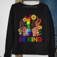 Be Kind Sign Language Hand Talking Lgbtq Flag Gay Pride Sweatshirt Gifts for Old Women