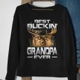 Best Buckin Grandpa Ever Deer Hunting Bucking Father Sweatshirt Gifts for Old Women