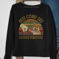 Best Corgi Dad Ever Retro Vintage Sunset Sweatshirt Gifts for Old Women