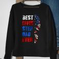 Best Effin’ Step Dad 4Th Of July Ever Shoes Trace Flag Sweatshirt Gifts for Old Women