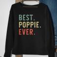 Best Poppie Ever Cool Funny Vintage Fathers Day Gift Sweatshirt Gifts for Old Women