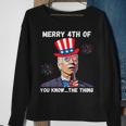 Biden Dazed Merry 4Th Of You Know The Thing 4Th Of July Sweatshirt Gifts for Old Women