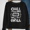 Birthday Gift For Him Husband Dad Grandpa Chill And Grill Sweatshirt Gifts for Old Women