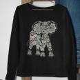Boho Patterned Elephant Sweatshirt Gifts for Old Women