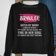 Brynlee Name Gift Brynlee Hated By Many Loved By Plenty Heart On Her Sleeve Sweatshirt Gifts for Old Women