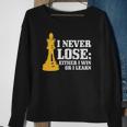 Chess I Never Lose Either I Win Or I Learn Chess Player Sweatshirt Gifts for Old Women