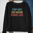 Choose Love Buffalo - Stop Hate End Racism Choose Love Sweatshirt Gifts for Old Women