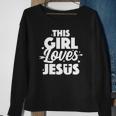 Cool Jesus Art For Girls Women Kids Jesus Christian Lover Sweatshirt Gifts for Old Women