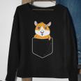 Cute Guinea Pig In Breast Pocket For Guinea Pig Owner Sweatshirt Gifts for Old Women