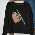 Cute Sloth Design - New Sloth Climbing A Rainbow Sweatshirt Gifts for Old Women