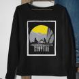 Dad And Son Outdoor Campfire On Mountain Summertime Sweatshirt Gifts for Old Women