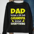 Dad Knows A Lot But Grandpa Know Everything Father Day Sweatshirt Gifts for Old Women