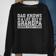 Dad Knows A Lot But Grandpa Knows Everything Great Dads Sweatshirt Gifts for Old Women