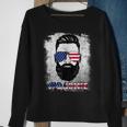 Dad Life Beard Sunglasses Usa Flag Fathers Day 4Th Of July Sweatshirt Gifts for Old Women
