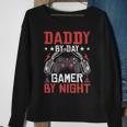 Daddy By Day Gamer By Night Video Gamer Gaming Sweatshirt Gifts for Old Women