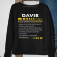 Davie Name Gift Davie Facts Sweatshirt Gifts for Old Women