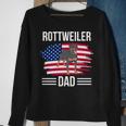 Dog Owner Us Flag 4Th Of July Fathers Day Rottweiler Dad Sweatshirt Gifts for Old Women