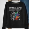 Embrace Neurodiversity Funny V5 Sweatshirt Gifts for Old Women