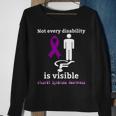 Every Disability Is Visible Aicardi Syndrome Awareness Purple Ribbon Aicardi Syndrome Support Aicardi Syndrome Awareness Sweatshirt Gifts for Old Women