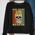 Ewings Sarcoma Warrior Skull Women Vintage Yellow Ribbon Ewings Sarcoma Ewings Sarcoma Awareness Sweatshirt Gifts for Old Women